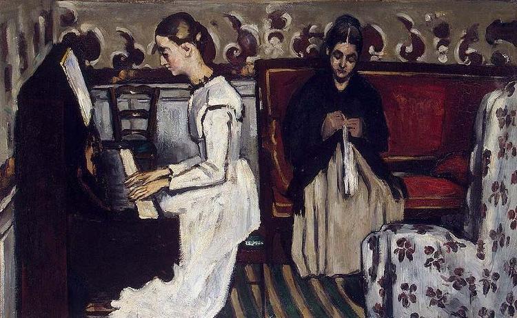 Madchen am Klavier, Paul Cezanne